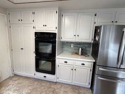 After kitchen refinish Huntington Beach