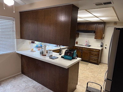 Before kitchen refinish Huntington Beach