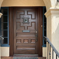 Top-quality-Front-Exterior-Door-Refinish-completed-in-Long-Beach-California 0